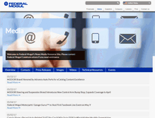 Tablet Screenshot of media.federalmogul.com